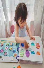 Sessiz meşgul kitap Montessori Toys için Toddler Okul Öncesi Aktivite Binder Meşgul Kurulu Otizm Erken Eğitim Öğrenme Oyuncakları Baby277311836