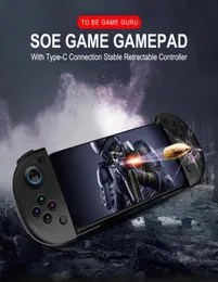 Portabla spelspelare 2in1 Wireless Bluetooth 40 GamePad Stretchable Controller för Typec Android 3565 tum mobiltelefon PUBG8400599