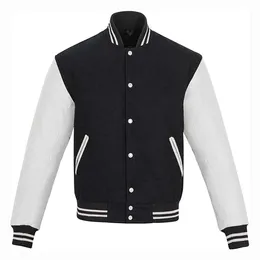 Maßgeschneiderte Design-Kleidung für Herren, Jacke, Damen, Baseball-Uniform, Schwarz, Oberbekleidung, Uni-Jacken, 65er-Jahre