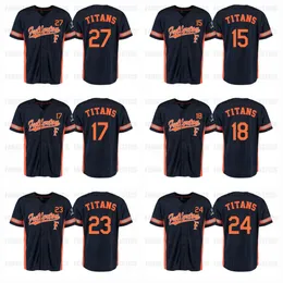 Cal State Fullerton Titans Baseball Jersey Em branco sem nome sem número Personalizado qualquer nome qualquer número Homens Jovens Mulheres