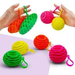 Worm Fidget Toys Deformable Finger Sensory Toy Plastic Sprapnel Decompression Toy alla åldrar Relief Anti-Angiety Surprise Gift