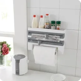 Stojaki na ścianę ręcznika papierowego uchwytu na ręczniki do butelek stojak na butelkę 4in1 folia do cięcia.
