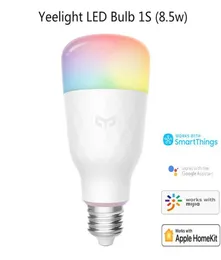 Xiaomi Mijia Yeelight 1S YLDP13YL Lampadina LED intelligente colorata 800 lumen 85W E27 Lampada intelligente al limone per l'app Mi Smart Home BiancoRGB1876032