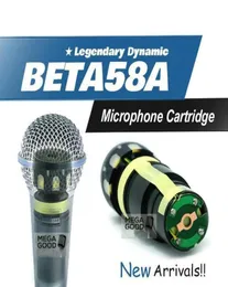Cartucho de cápsula para microfone com fio beta58a beta57a, cápsula supercardióide dinâmica de substituição direta ac3752749