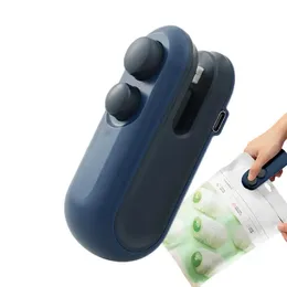 Mini sigillatore per sacchetti per alimenti Sigillatrice ricaricabile USB con aspirazione magnetica Snack per sacchetti in plastica per alimenti Sigillatore Accessori da cucina 240305