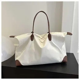 Shoulder Bags Large Capacity Designer Handbags Tote Bag For Women Trendy Simple Single Shoulder Crossbody Bag Oxford Cloth Underarm 240311