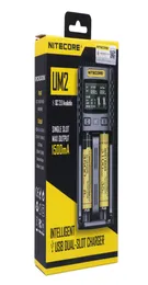 Интеллектуальное зарядное устройство NITECORE UM2 для 18650 16340 21700 20700 22650 26500 18350 Зарядные устройства для аккумуляторов AA AAA 2 слота 2A 18W8796461