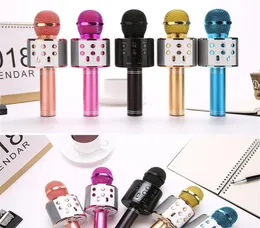 WS858 المحمولة المحمولة مايكروفون اللاسلكي مكبر الصوت MIC Karaoke غناء المتحدثين Party Multi Colors263d291q9949541