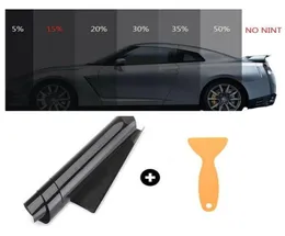 Car Sunshade 20 VLT Black Pro Home Glass Window Tint Tinting Film Roll Foils Anti UV Solar Protection Sticker Films Scraper7232512