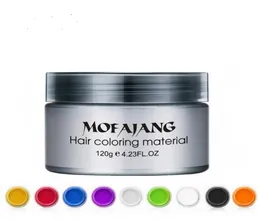 Mofajang Hair Wax Styling Pomada mocny styl przywracanie dużego szkieletu Slicked 9 Colors6299207