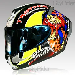 Full Face Shoei X14 X-Fourteen Hicky Man Motorcycle Hełm anty-Fog Visor Man Riding Car Motocross Racing Helmet