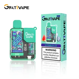 Оригинальная электронная сигарета Grativape Ejoy 9500 Puffs, одноразовая электронная сигарета Vape Pen с перезаряжаемой батареей емкостью 650 мАч, 80 мл, аутентичная оптовая продажа вейперов, desechable puff 9,5K