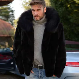 Mens Faux Fox Fur Coat Autumn and Winter New Style