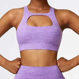 Lu Align Lemon Air Brush Sports Keyhole Mulheres Cationic Fiess Yoga Gym Top Workout Open Back Athletic Push Up Running Bra Feminino Jogger Gym