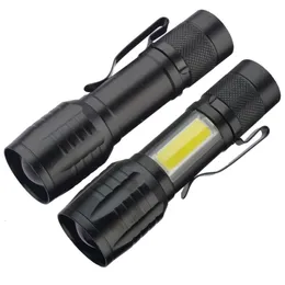 Recarregável Forte LED Externo 14500 Zoom USB Luz de Trabalho Mini Lanterna Cob 335313