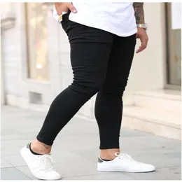 High Quality Men's Gold Classic Black Elastic Tight Fitting Small Leg Jeans New Style