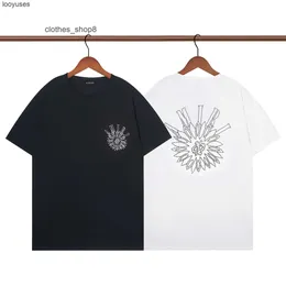 Men Mens Tshirt Designer Amirs T قميص Women's Shirt Short Sleeve Street Flower Letter Print Casua GXZ7