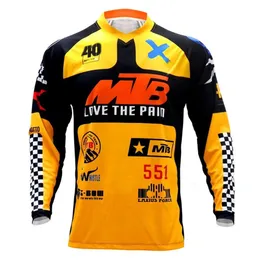 Cycling Shirts Tops Mtb Jersey Downhill Racing T-Shirt Bicycle Motocross Shirt Mountain Bike Polera Long Sleeve Sports 240219 Drop Ot6Jo