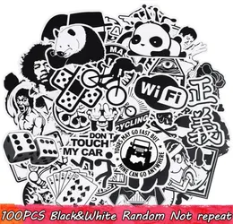 100 PCS Legal À Prova D 'Água Preto E Branco Punk Anime Adesivo para Adultos para DIY Garrafa de Água Capa de Telefone Laptop Scrapbook Guitarra Bicicleta 5262318