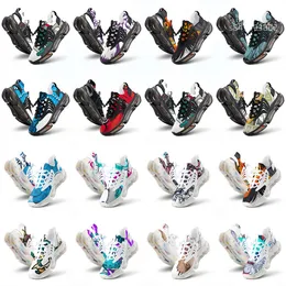 Men Women DIY Custom Shoes Low Top Canvas Skateboard Triple Black Customization UV Printing Sports Sneakers Kele