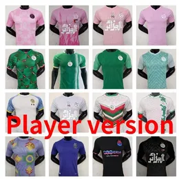 Maillot Algerie 2024 2025 Koszulki piłkarskie Wersja gracza Algieria Atal Delort 23 24 25 Zestawy koszulki piłkarskiej Bennacer Mahrez Feghouli Men Men Kids Bounedjah 666