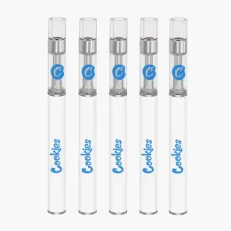 50pcs Full Ceramic Vape Pen E-cigarettes Starter Kits 0.8ml Cookies Rechargeable 350mah Battery Cartridges Thick Oil Vaporizer