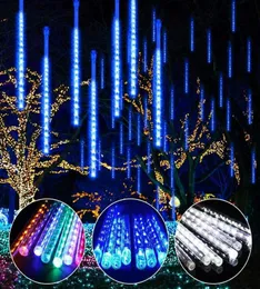 Watwerproof 30CM 50CM 8 Tubi Nevicata LED String Lights Natale Meteor Shower Rain Tube Light Strip AC100240V per la festa di Natale W2952375