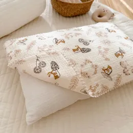 Barn tecknad björn sängkläder kudde täcker dekorativa barn baby kudde bomull fodral för född 240313