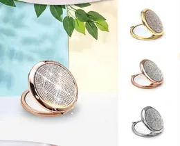 Makeup Mirror Portable Round Folded Compact Mirrors Gold Silver Pocket Mirror Making Up For Personalized Gift9101066