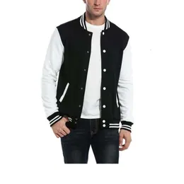 Brevskummande kärlek tryck varsity vintage grafisk basebolljacka herrrockar streetwear export från bd 34