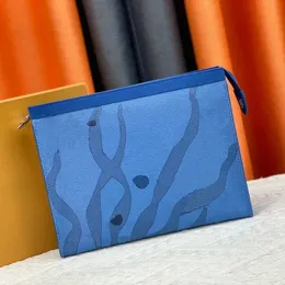 Borsa AAA Borsa di design di alta qualità Borsa da uomo Pochette neutra per esterni Classica lettera Logo stampato Versatile borsa per trucco a spalla zero con pochette Borse a tracolla