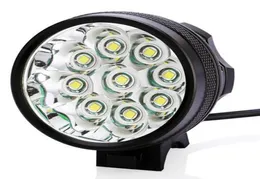 18000 Lumen 9 X XML T6 Bike Bicycle Front Light LED -ficklampa 3 -läge Strålkastare 9T6 Cycling Headlight Head Torch Spotlight5897380