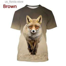 T-shirt da uomo Nuova maglietta 3d Animal Print Abbigliamento Divertente Coppia di uomini e donne Vestiti larghi Casuali Brevi Slves 2024 Cool T-shirt Top Y240321