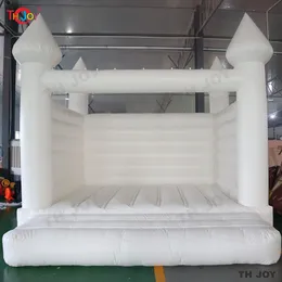 10/13FT Outdoor Inflatable White Bounce House PVC Bouncy Castle/Moon Bounce House/Bridal Bounce House With Air Blower