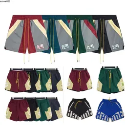 Projektanci mężczyźni Rhude Shorts Summer Street Hot Szybkie suszenie stroja kąpielowa drukowane hafty damskie spodnie plażowe