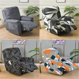 4 stycken Flower Recliner soffa täckning för vardagsrum elastiskt lutande stol täckning lat pojke avslappnad fåtöljskydd slipcovers 240304