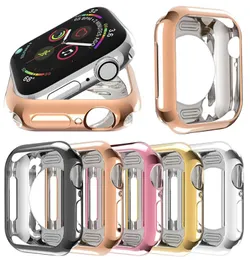 360 Slim Watch Cover für Apple Watch Case 42MM 38MM Soft Clear TPU Displayschutzfolie für iWatch 5 4 3 44MM 40MM wasserdichte Shell3982356