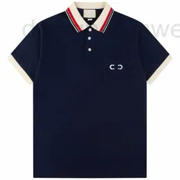 Polos Polos Designer Wysokiej klasy modny wzór haftu luźny i wygodny, czysty bawełniany krótki rękaw T-shirt dla par modnej koszuli polo fwdi