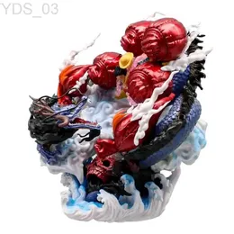 Anime manga 21cm Tek Parça Anime Figürü GK Luffy vs Kaidou Hayaletler Dişli Dördüncü Heykel PVC Aksiyon Figürin Koleksiyon Modeli Oyuncak YQ240315