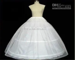 Billig tyll petticoat crinoline 3hoops vit bröllop brud underskirt slip petticoatcrinoline kvinnor dam bär petticoats6133654