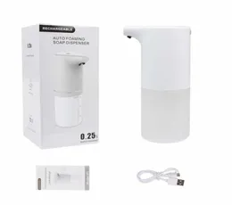 350 ml Automatiska touchels dispenser USD laddning infraröd induktion tvålskum dispenser kök hand sanitizer badrum accessorie9501761