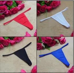 50 pezzi Intimo sexy G String Perizoma Mutandine T Back LINGERIE donna signora Slip bikini solido economico3867484