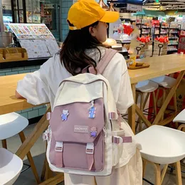 Schultaschen Mode japanischen Stil Frauen Rucksäcke große Kapazität Mädchen Student Casual Harajuku süße Damen Laptop