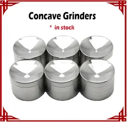 Concave Grinders In stock Silver 50mm Without logo Herb Grinder Fast Metal Grinders vs Sharp Stone Grinders6700932