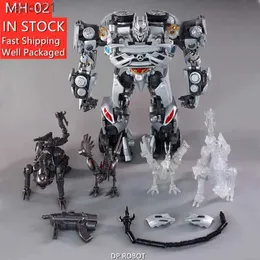 STCOK MHz Toys Transformation MH-02 MH02 ACOUSTICWAVE SOUNDWAVE KO NA高品質のアクションフィギュアを使用して、Transformation ToysロボットYQ240315の高品質アクションフィギュア