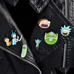 Party Games Crafts 1000 Olika modeller Cartoon S Style Kids Pin Genius Mad Scientist Badge -knappar Brooch Lovers Denim Shirt Lapel P OT2T0