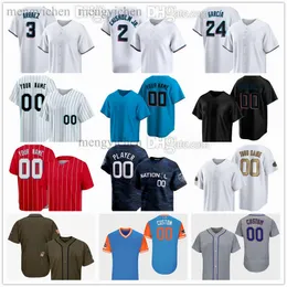 Camisas de beisebol costuradas 2024 52 Anthony Maldonado 47 Darren McCaughan 23 Max Meyer 71 Roddery Mrioz 43 Andrew Nardi 35 Puk 28 Trevor Rogers 66 Tanner Scottv