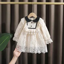 Mädchenkleider Frühlingsneue Babykleidung für Mädchen aus Spitze, Prinzessinnenkleid für kleine Mädchen, Babykleidung, Babygeburtstagsfeier hier Kleider Kleid 240315