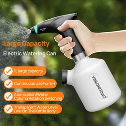 Planta elétrica spray garrafa usb recarregável automático rega fogger spray garrafa portátil à mão jardim pulverizador ferramentas 240229