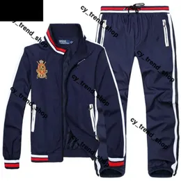 Projektant z kapturem Ralphs Laurences Tracksuit moda męskie płaszcz zamek błyskawiczny luźne konno kurtka top clothig azjatycki policjant Ralph Polo Jacket Polo Ralphs Hoodie 910